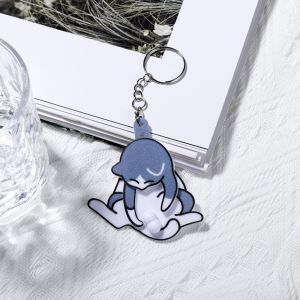 WILLUCK Pull Play Egg Cat Keychain 3d Rotatable Cartoon Cat Trick Play Egg Toy Gifts Bag Accessories Cute Funny Cat Pendant