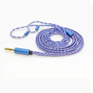 Cân bằng âm thanh 7N OCC bạc-mạ cáp OFC 4.4mm MMC 0.78mm 2pin cho Shure ie600 qdc IEM tai nghe Hifi nâng cấp dây