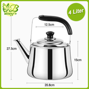 Butterflyosid Teko Stainless Steel Tahan Karat Teko Siul Whistling Kettle 4 Liter 5 Liter 6 Liter 7 Liter