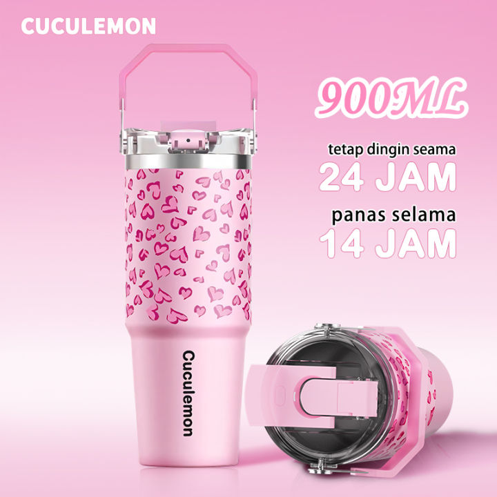 CUCULEMON BLACKPINK Tumbler Vacuum 900ml Stainless Steel Gelas Mobil Portable Tahan Panas Dingin