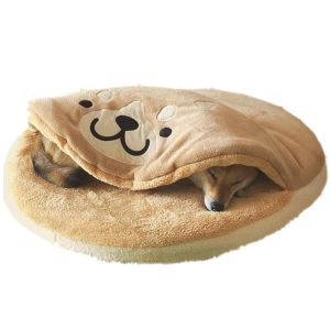 Shiba Inu Super Cozy Pancake Blanket Doroyaki Cushioned Dog Bed Cute Cushion Pets