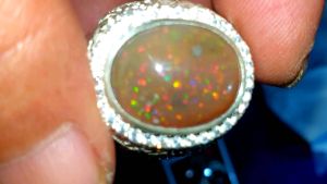 Batu Cincin Kalimaya & Teh Asli Banten Jumbo: Silver Microsetting