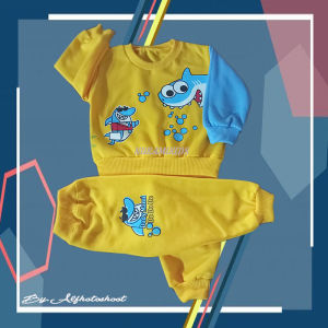 Setelan Sweater Jogger Bayi & Anak Size S M L Stelan Harian Stelan Liburan