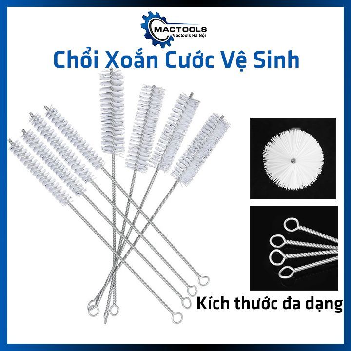 Chổi xoắn cước cọ rửa, vệ sinh ống nghiệm, chai lọ tiện lợi, nhiều kích ...