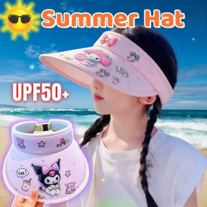 Kids Sun Hat Wide Brim Uv Shield Beach Cap Outdoor Travel Lightweight Breathable Summer