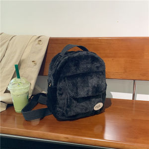 Fashion Women Solid Color Backpack Preppy Style School Nylon Mini Rucksacks