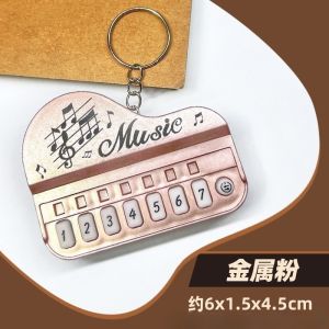 Creative Mini Cute Music Electronic Piano Keychain Pendant Childrens Lighting Can Play Music Electronic Piano Toy Childrens Toy Gift