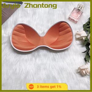 Aryio แผ่นรองชุดว่ายน้ำดันทรงมีขอบแผ่นรองหน้าอกบุฟองน้ำฟองน้ำเสริมบราสวมใส่สบายหลากสี