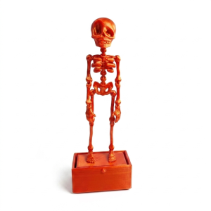 MAYNN Air Pump Driven Dancing Skeleton Aquarium Bubbler Glow in Dark 3D Printed Fish Tank Dance Skull Bubbler Creative Realistic Water Wiggling Skeleton Decor Fish Landscaping