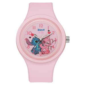 clu Cartoon Stitch Children Silicone Quartz Watch School Gift For Kids ulc