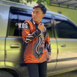 Outer Kemeja Batik Pria Lengan Panjang Sukma Marang Inner Furing Katun Halus Premium