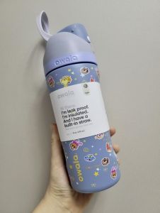 Owala FreeSip Bread Cupid Dog Cute Puppy Limited Edition Tumbler 24/32oz Sweet Pastel Print Insulated Hydration Bottle With Foldable Carry Loop For Girls Students