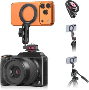 ULANZI MA56 4-in-1 Aluminum Magnetic Phone Tripod Mount for iPhone 17-12 Series Camera Phone Mount with Arca Swiss Plate&1/4 Screw Mount Phone Mount for iPhone/Camera Monitoring/Tripods/Stabilizers