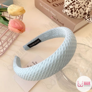Candy Color "Waffle" Hair Band Sweet and Fresh Bangs Solid Color Hair Clip H222