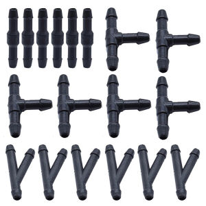 [caichuitan] 18pcs Car Wiper T Y I Type Windshield Washer Pipe Water Hose Tube Joint Car Accessories