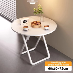 Wooden Round/Square Table foldable table Portable Folding Table table foldable Foldable Table Desk folding table For Dining/Rental housing/Set up a stall/Family Gatherings/Studying/Outdoor