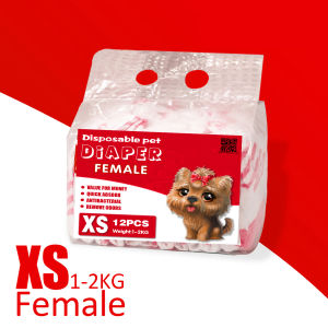 Pet Dog Diapers Male Dog Diapers Female Leak-proof Soft Super Absorbent Disposable Dog Diapers Wraps Size XXS-XL 36Pcs