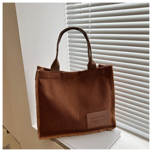 ZEFAN 2025 ฤดูร้อนใหม่สไตล์เกาหลีวรรณกรรมความจุขนาดใหญ่ชั้นถุงมือไหล่กระเป๋าส่งข้อความกระเป๋าสตรีผ้าใบง่ายๆ