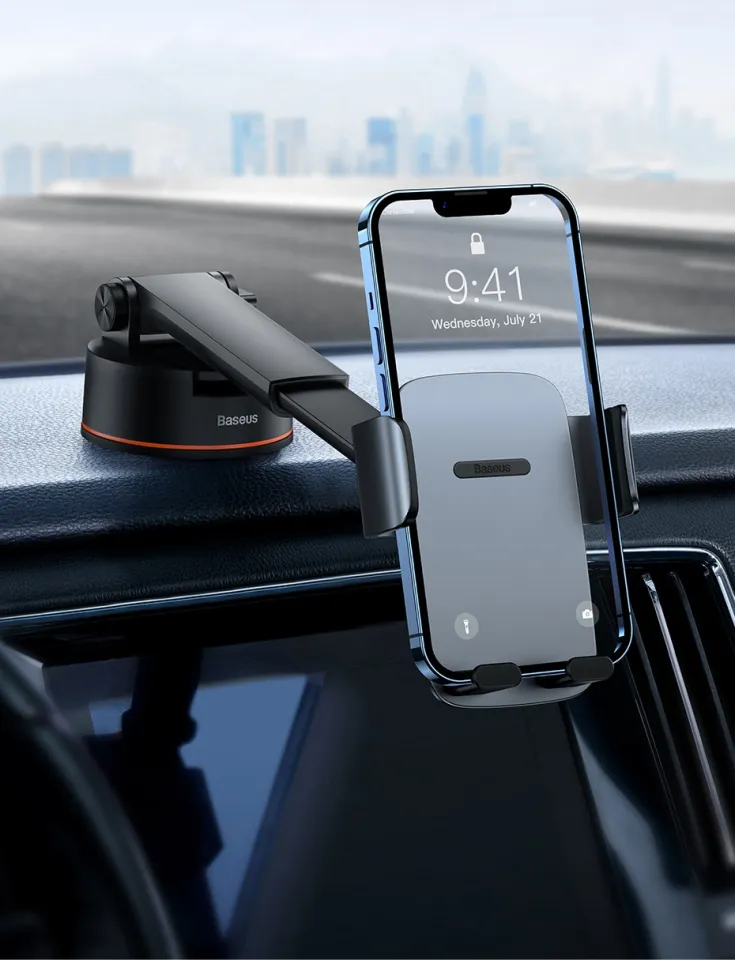Baseus Car Phone Holder Suction Cup Adjustable Dashboard Phone