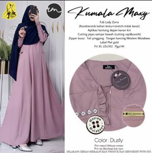 Gamis Best Seller Kumala Terbaru 2022 Ratu Mulabees | Kumala Maxy | Ratu Mulabees | Bahan Lady Zara Premium | Ori By RATU di Salamah Grosir Solo