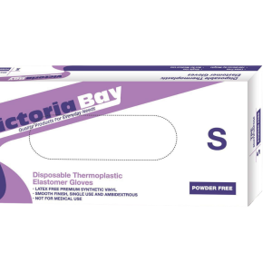 Găng tay cao su dùng 1 lần Victoria TPE siêu dai không thấm nước Hộp 100 chiếc Bao tay cao su Latex an toàn tiện lợi (chọn size M hoặc L)
