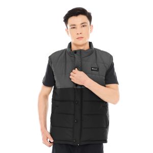 BRILLANT Rompi Motor Pria Parasut Anti Angin Rider Touring Jaket Rompi Vest Pelindung Dada Tebal Hangat dan Berkualitas Warna Coklat Abu Hitam