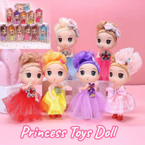 12cm Princess Toys Doll for Kids Girls Toys Cute Princess Doll Movable Joint Kids Gift