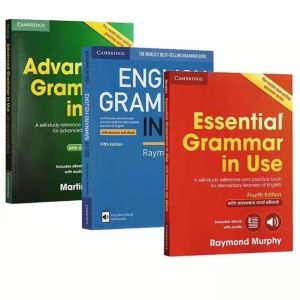 【Ship from Manila 】3 books/set The Fourth Edition Cambridge English Grammar Book 3 Volumes Advanced /Essential/ English Grammar in Use