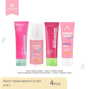 Paket Emina Bright Stuff Special Complete Package 3 pcs/ 5pcs/ 7 pcs/ 9 pcs/ 10 pcs) Paket Perawatan Kulit Cerah Glowing
