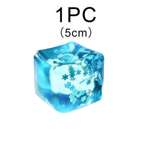 【BUY1TAKE1】Ice Cube Squishy Toy Transparent Cube Squishy Slow Rising Cube Squeeze Toy For Kids And Adults Anxiety Relief