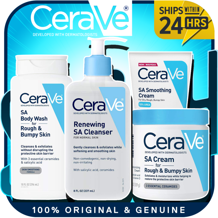 CeraVe SA Cream for Rough and Bumpy Skin 340g / 539g | CeraVe Renewing ...