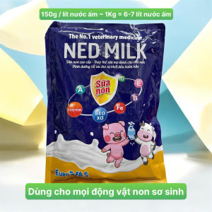 NED MILK Sữa non thay thế sữa mẹ cho động vật Chó Mèo Lợn Heo Dê Cừu Trâu Bò - Gói 1 kg