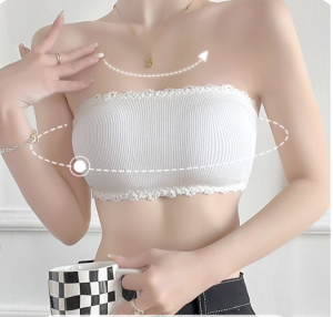 Jubys Women Cotton Tube Top Bra Top Ladies Thread Bra Comfort Crop Top Seamless Innerwear