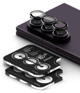 RINGKE® CAMERA LENS FRAME GLASS (2-Pack) Samsung Galaxy Z Fold 8 Ultra 0.33mm Glass Aluminum Frame Safeguard Camera Cove
