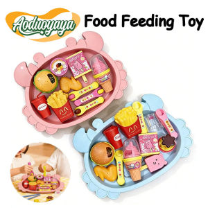 Aoduoyaya Crab Shaped Feeding Toy Set Pretend Play Toys Girls Kids Role Play House Game Toys Interactive Kitchen Toy