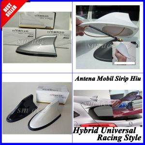 Antena Mobil Sirip Hiu Hybrid Shark Fin Universal Racing Style WARNA SILVER Sharkfin SM