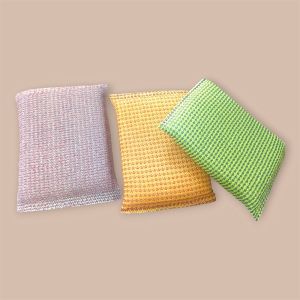 Bộ 3 Miếng Rửa Chén Sum KT3 Caro Siêu Bền Dùng Rửa Ly Chén Thủy Tinh Mềm Mại Không Xước