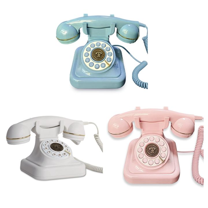 Classic Old Landline Telephone Home Plug-in Telephone Vintage Rotary ...