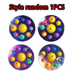 ZEEMIN Eight Planets Dimple Push Bubble Fidget Toys Baby Sensory  Autism Needs Squishy Stress Reliever Toys For Kids For Children Gift
