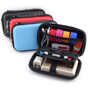 Mini Portable Earphone Bag EVA Headphone USB Cable Case Storage Box Wallet Carrying Pouch Bag Coin Purse Earphone Accessories