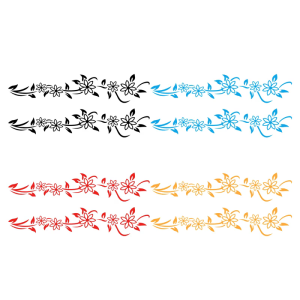 Fade Proof Butterfly Floral Stickers Easy Application No Car Body Decor
