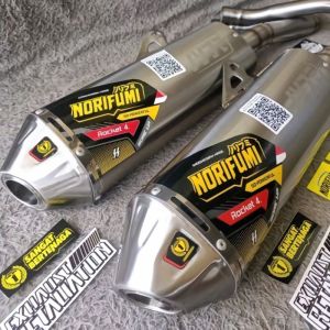 Knalpot Norifumi Rocket 4 Bore up Kompetisi PNP KLX 150 Dtracker 150 CRF 150 WR 155 R Trail