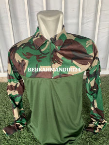 Kaos BDU Tactical Dryfit Premium Full Loreng Lengan Panjang Motif Loreng Malvinas