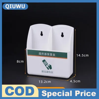 QIUWU Punch miễn phí Wall Mount điều khiển từ xa hộp lưu trữ đa chức năng không đánh dấu tổ chức cho văn phòng nhà bên bàn