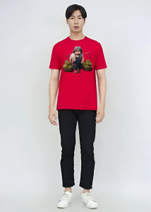 Kaos Pria Model Terkini Trending Motif 3D Bahan katun 24s Durian H0699