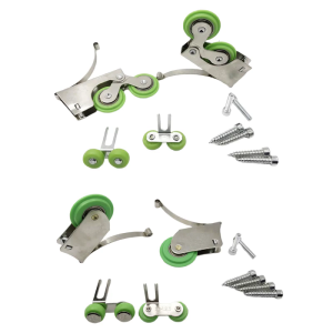 Upgrades Nylon & Steel Sliding Door Rollers Cabinet Door Gliders Upgrades for Simple Wardrobe & Cabinet Functionality