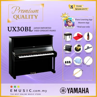 PREMIUM QUALITY Yamaha UX30BL – Used Acoustic Upright Piano Japan Imported Local Refurbish Recon Piano