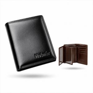 Dompet Pria Kulit Asli Holmer - Hitam - Klasik - Slim - Elegan - Tas Pria