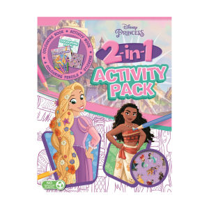 Disney Princess 2 In 1 Activity Pack With Colour Pencils & Stickers