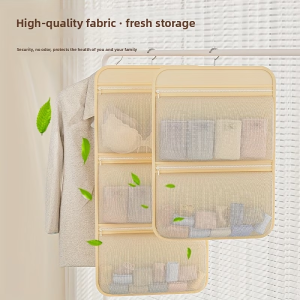 Storage Hanging Bag Hanging Clothes Organizer Makeup Bag Multi-Pocket Underwear Socks Storage Wardrobe Space-Saving